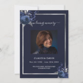 Programme funéraire photo en argent de la marine b (Dos)