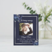 Programme funéraire photo en argent de la marine b (Debout devant)