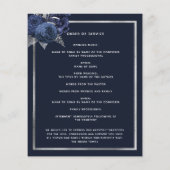 Programme funéraire photo en argent de la marine b (Dos)