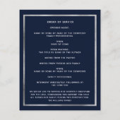 Programme funéraire photo étoile bleue (Dos)