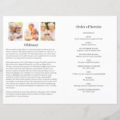 Programme funéraire photo moderne pour les femmes (Dos)