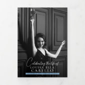 Programme funéraire photos instantanées simples (Page de couverture)