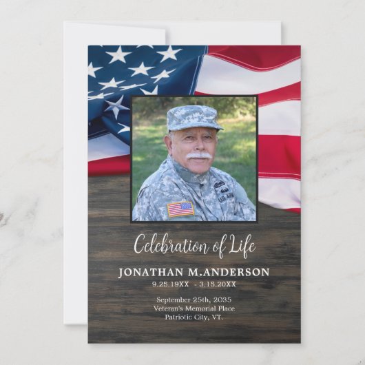 Programme funéraire pour la célébration militaire  (Devant)