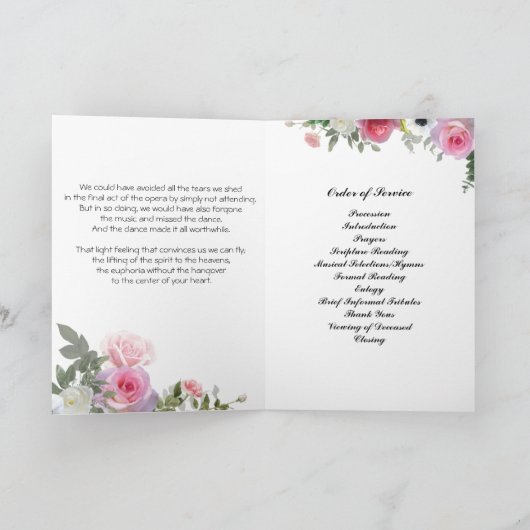 Programme funéraire rose (Intérieur)