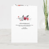Programme funéraire Rose rose Grey (Dos)