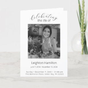 Programme funéraire simple Ordre de service