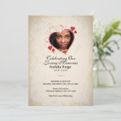 Programme funéraire sur le thème du coeur (Debout devant)