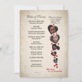 Programme funéraire sur le thème du coeur (Dos)