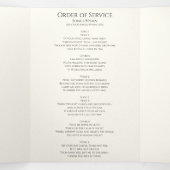 Programme funéraire triplé - Fête de la vie (Intérieur au milieu)