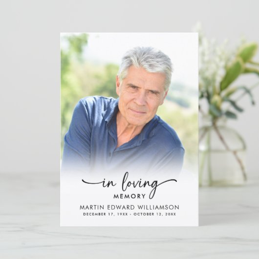 Programme Funeral Order of Service In Loving Memory (Debout devant)