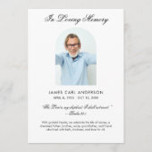 Programme Funeral Program Photo Celebration of Life Service (Devant)