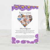 Programme Funeral Program - Purple Gerberas Design (Dos)