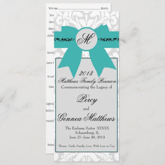 Programme générique (Devant / Derrière)