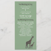 Programme Giraffe Safari d'argile, Mariage rustique (Devant)