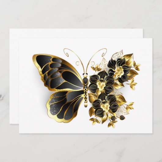 Programme Gold flower Butterfly with Black Orchid (Devant / Derrière)