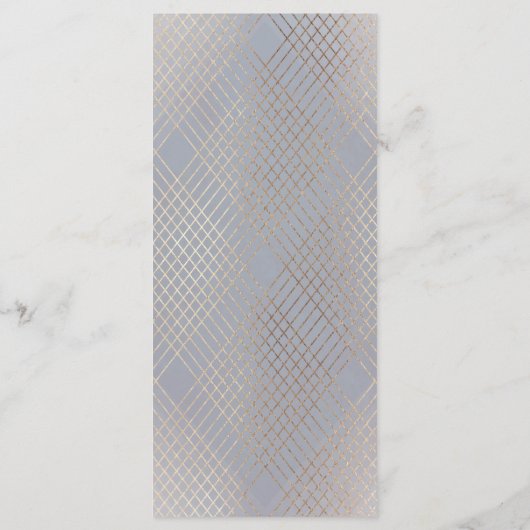 Programme Gold Grey Elegance Diamond Geo Deco Mariage (Dos)