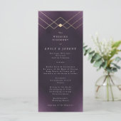 Programme Gold Purple Elegance Diamant Geo Déco Mariage (Debout devant)