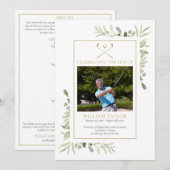 Programme Golfer Funeral Memorial Order Of Service (Devant / Derrière)
