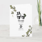 Programme Gothique Coeur floral Mariage de crâne Ordre de se (Devant)