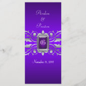 Programme Grand Duchess Silver Scroll Purple Wedple Programm (Devant)