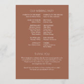 Programme Gras minimaliste - Mariage (Dos)