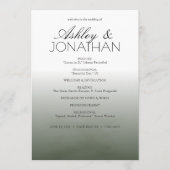 Programme Gras minimaliste - Mariage (Devant)