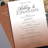 Programme Gras minimaliste - Mariage