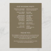 Programme Gras minimaliste - Mariage (Dos)