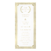 Programme grec de mariage d'élégance (Devant)