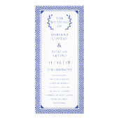 Programme grec de mariage d'élégance (Devant)