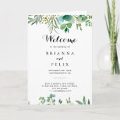 Programme Green Eucalyptus Mariage plié (Devant)