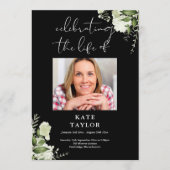 Programme Greenery Memorial Funeral Order Of Service (Devant)