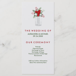 Programme gris doux de mariage de pot de maçon de