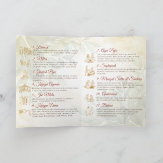 Programme Guide de cérémonie de mariage indien