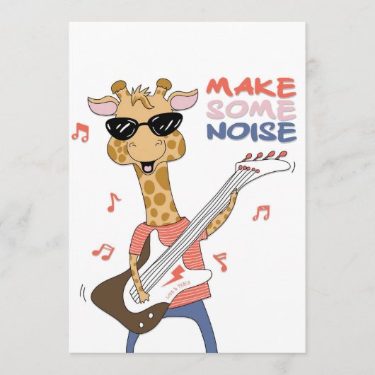 Programme Guitare Giraffe Lover Pour Un Bruit (Devant)