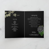 Programme Halloween gothique Mariage noir Ordre de service (Intérieur)