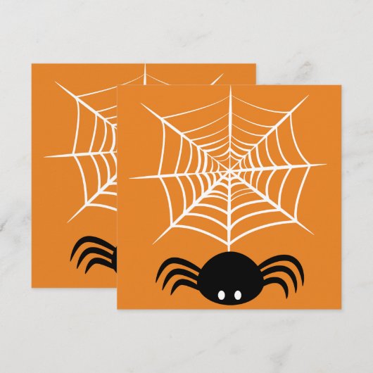 Programme Halloween Spider Web (Devant / Derrière)