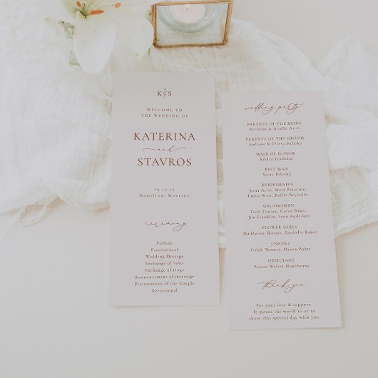 Programme HARMONIE Mariage en terre cuite