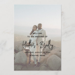 Programme Heather Elegant Minimal Mariage moderne
