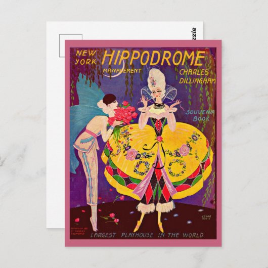 Programme Hippodrome de New York des années 1920 (Devant / Derrière)