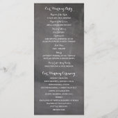 Programme Hiver Frost Snowflakes Chalkboar Ceremony Programm (Dos)