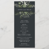 Programme Hiver Meadow | Mariage botanique vert (Devant)