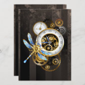 Programme Horloge à vapeur avec libellule mécanique (Devant / Derrière)