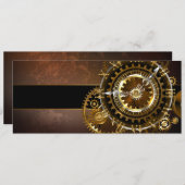 Programme Horloge Steampunk avec des engrenages anciens (Devant / Derrière)