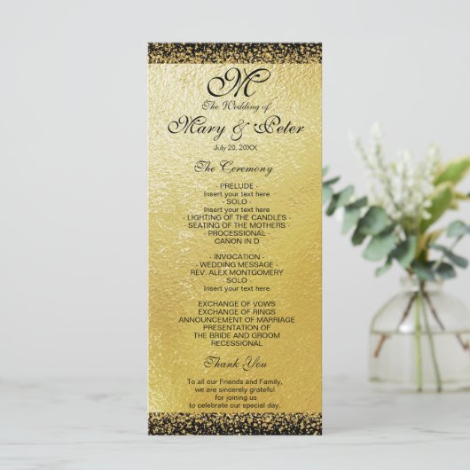 Programme Huile d'or moderne et Confetti (Debout devant)