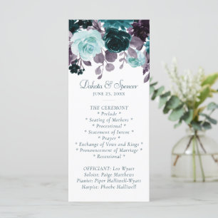 Programme Humeur Bohème Mariage Fleurie Sombre Turquoise B
