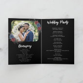 Programme I See Wed People Headstone Floral Gothic Wedding (Intérieur)