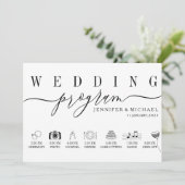 Programme Icône personnalisée de calendrier de mariage plan  (Debout devant)