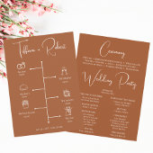 Programme Icônes du scénario Mariage de Terracotta moderne