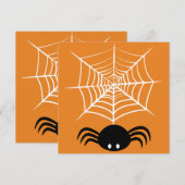 Programme Illustration d'araignée d'Halloween effrayante (Devant / Derrière)